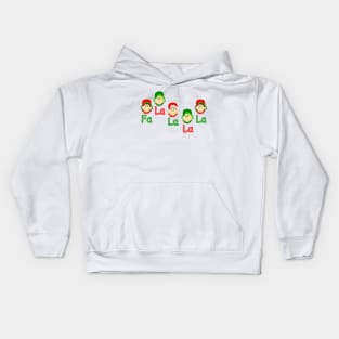 FA LA LA  Elf Christmas Gift Kids Hoodie